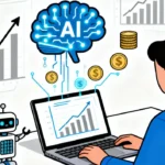 man managing investments