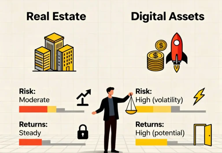 real estate vs digital assets graph